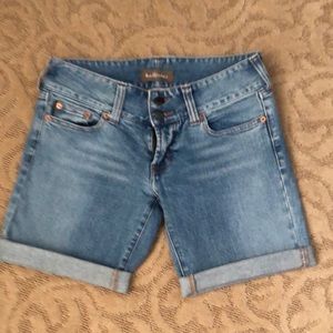 Hollister cuffed jean shorts. Size 5